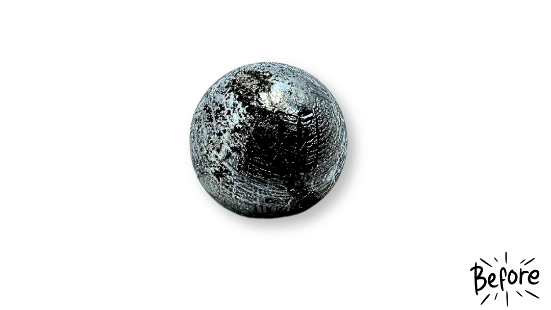 ギベオン隕石（Gibeon meteorite） 厚ロジウムメッキ＆新品仕上げ02