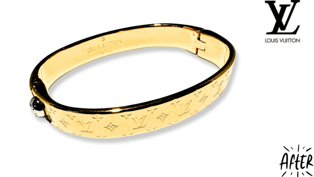 ルイ・ヴィトン修理の答えは「再メッキ」。コストを抑えて購入時の感動をもう一度【カフ・ナノグラム事例】修理後