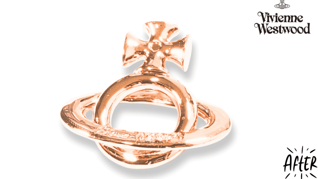 【変色・剥がれ】ヴィヴィアンのピンクゴールドネックレス、諦める前に！新品仕上げで復活　後