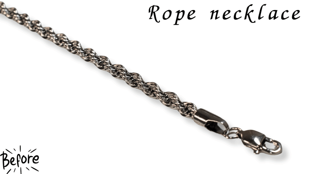 ステンレスロープチェーンをピンクゴールドメッキで高級ジュエリーへ 前